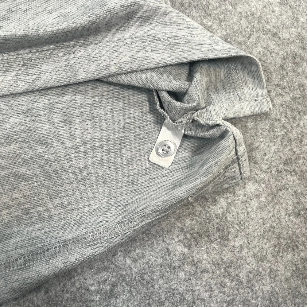 Nike Mens Polo Shirt XL Gray Dri-FIT Heathered Cougars K Logo